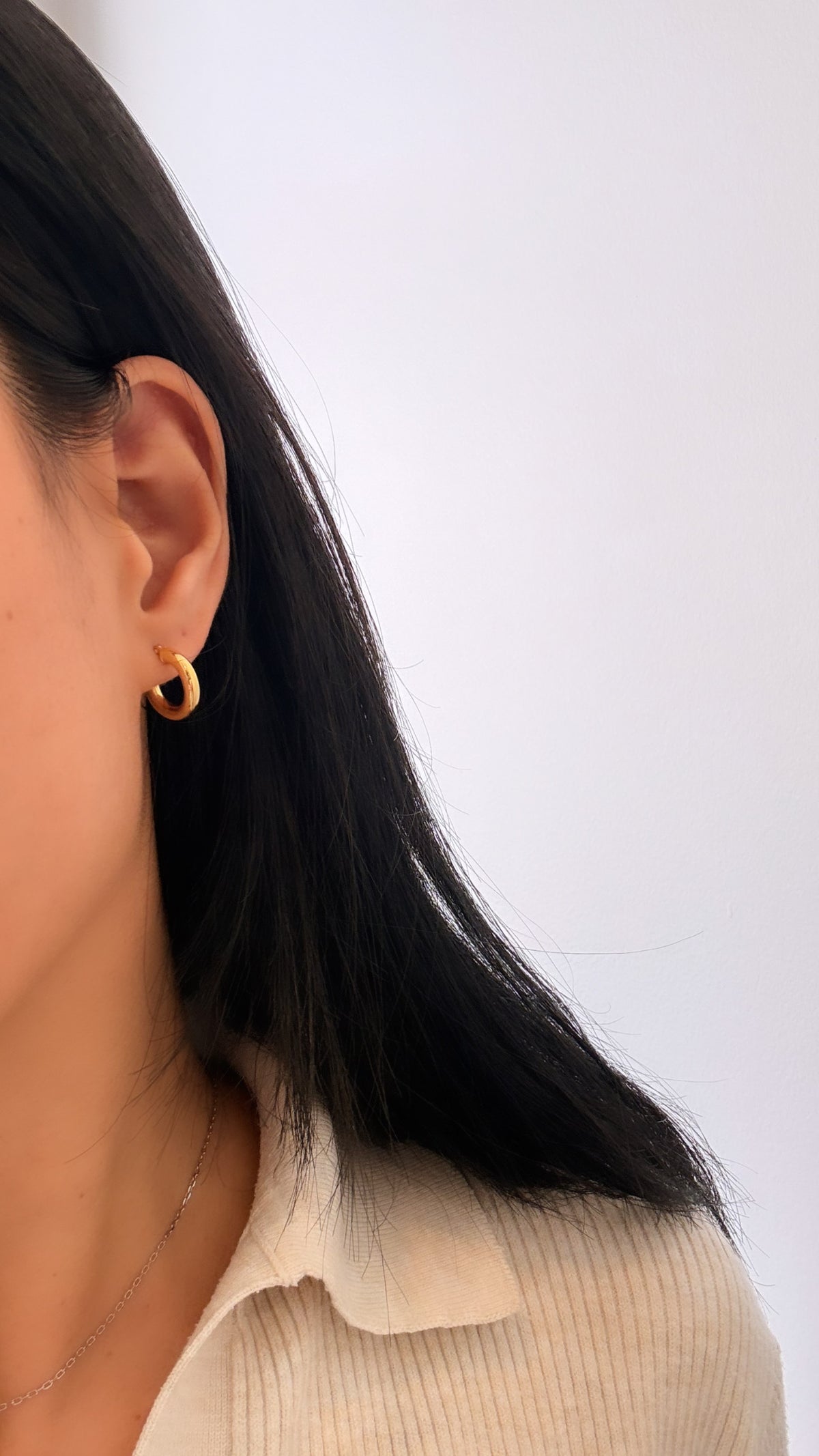 Small Statement Chunky  Hoops