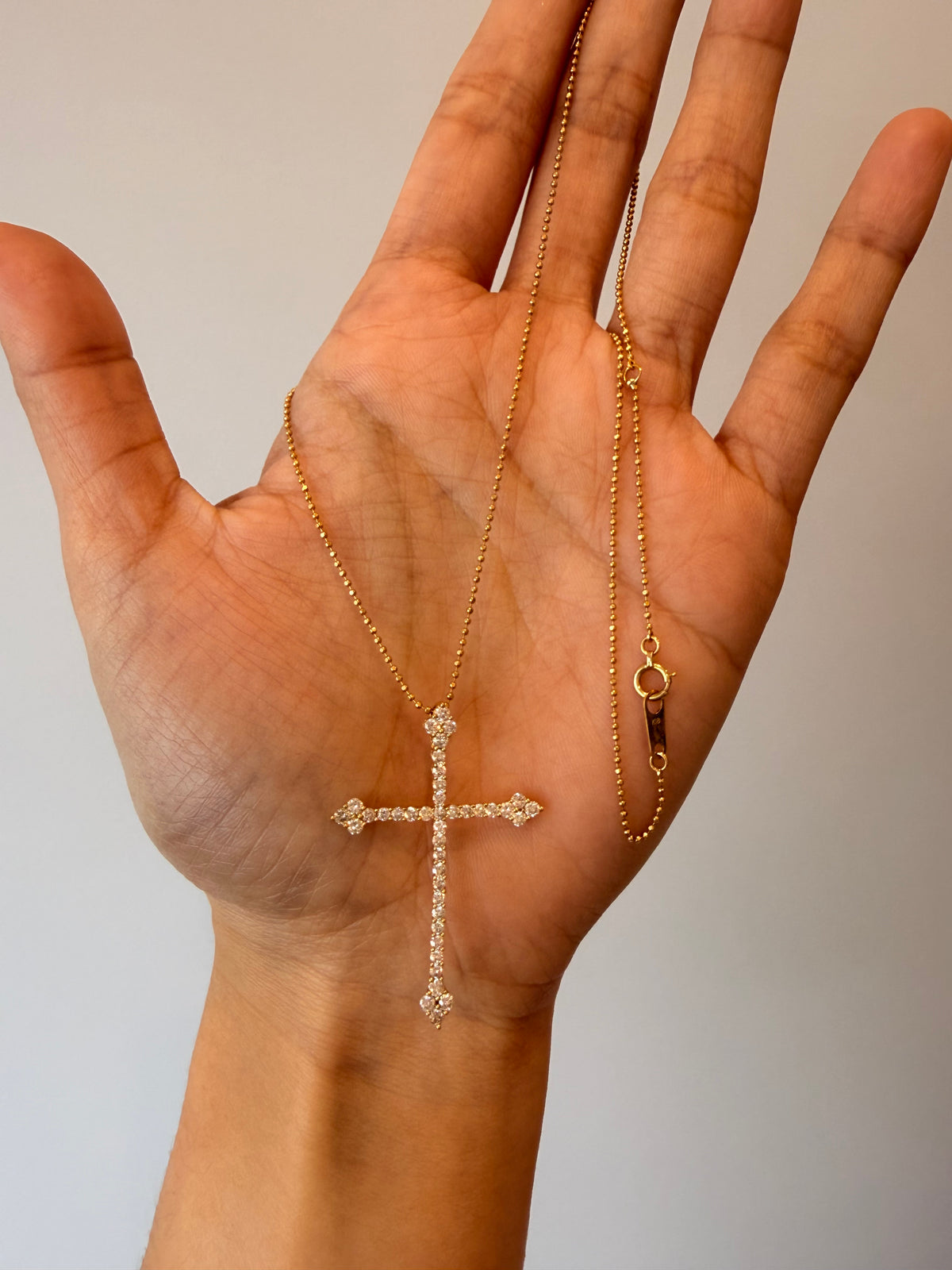 Japan Diamond Cross Necklace