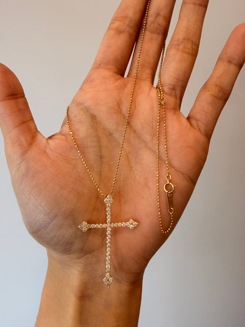 Japan Diamond Cross Necklace