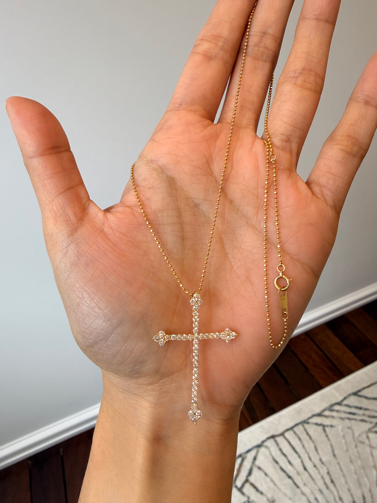 Japan Diamond Cross Necklace