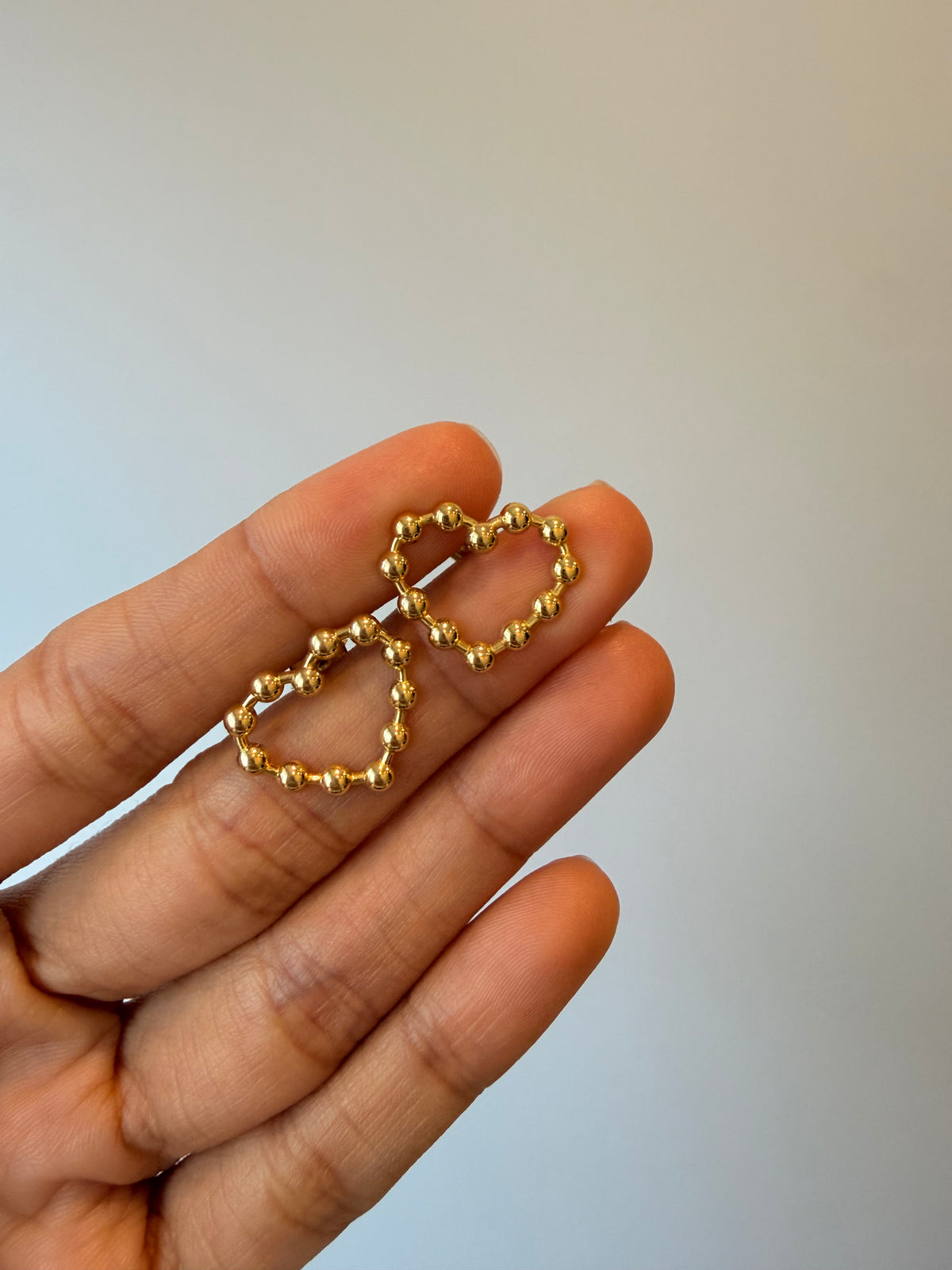 Beaded Heart Earrings