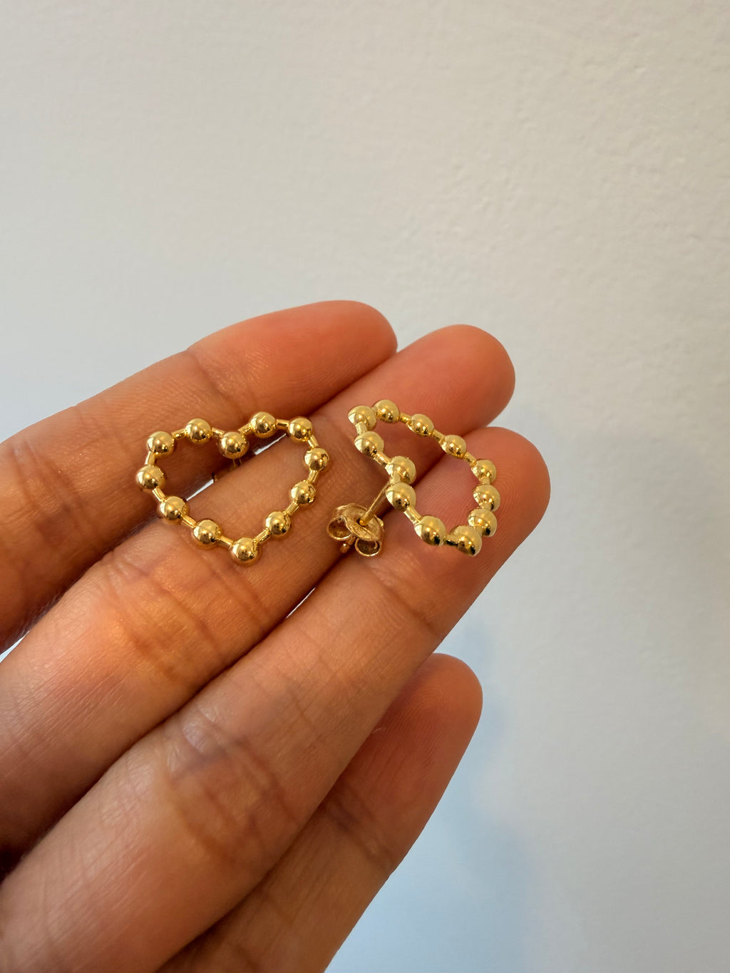 Beaded Heart Earrings