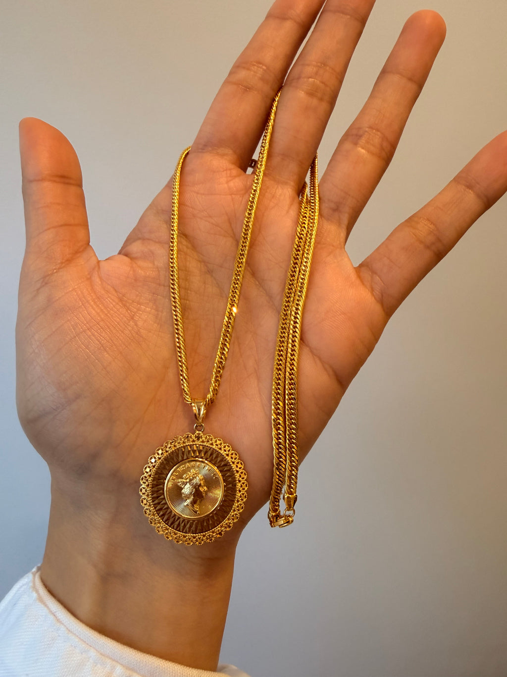 Portrait Medallion Necklace