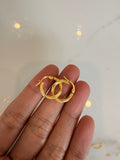 Twist Textured Small Hoop Earrings
