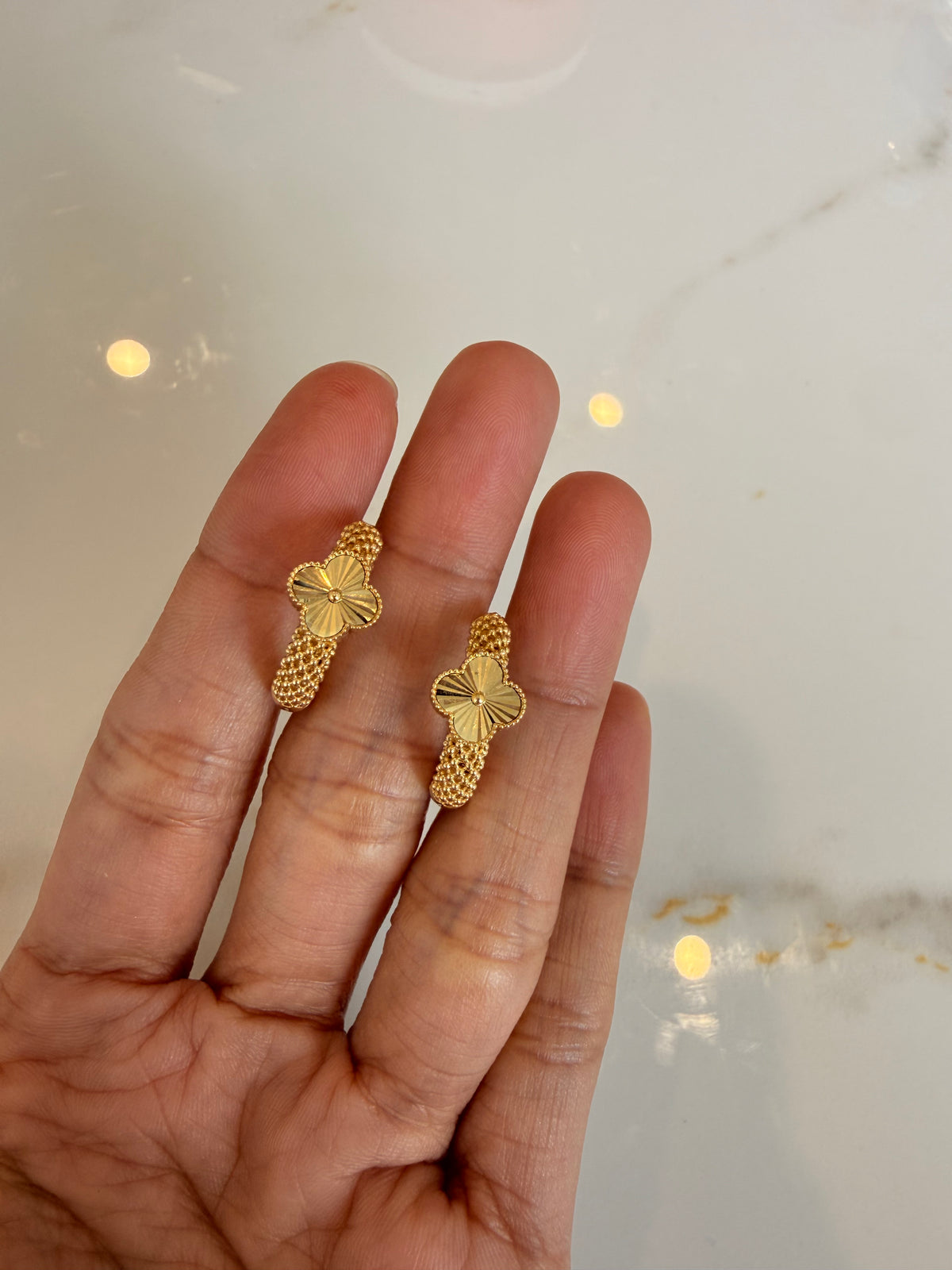 Clover Hoop Earrings
