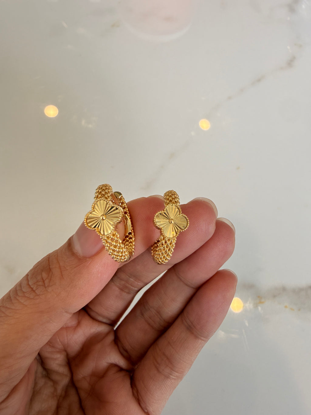 Clover Hoop Earrings