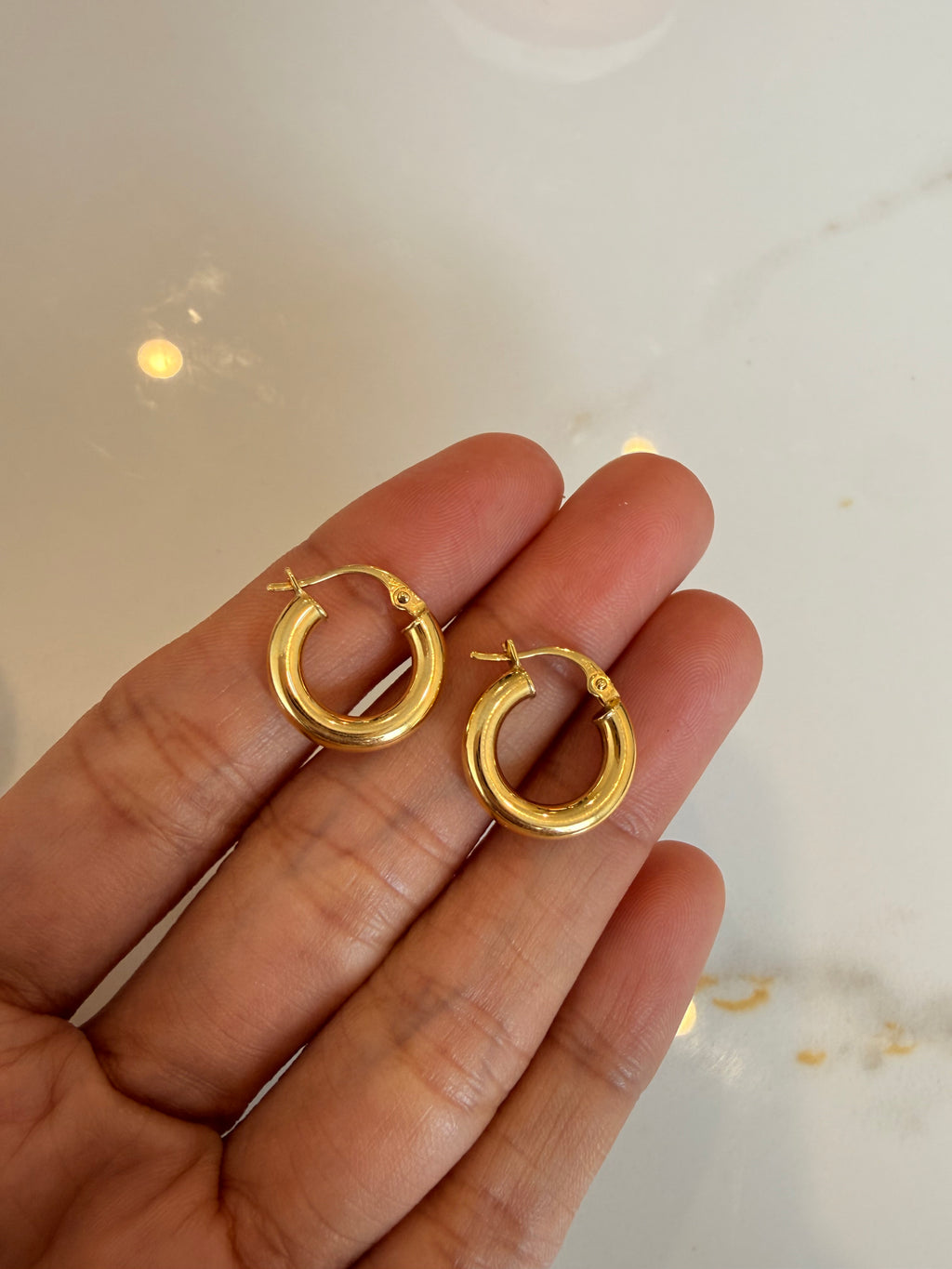 Small Statement Chunky  Hoops