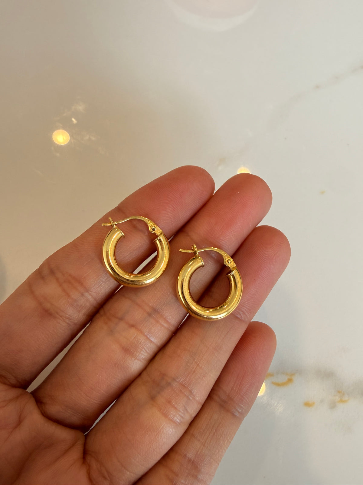 Small Statement Chunky  Hoops