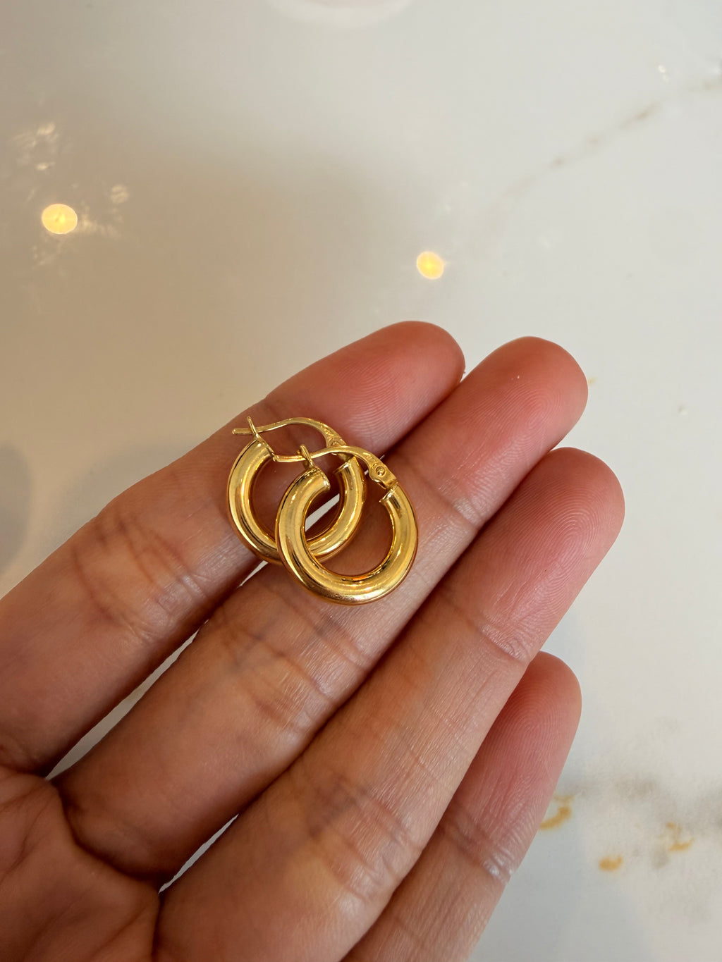 Small Statement Chunky  Hoops