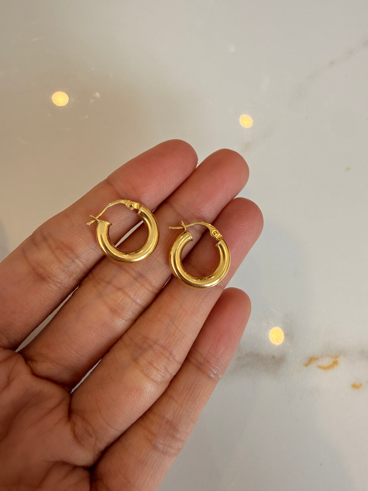 Small Statement Chunky  Hoops