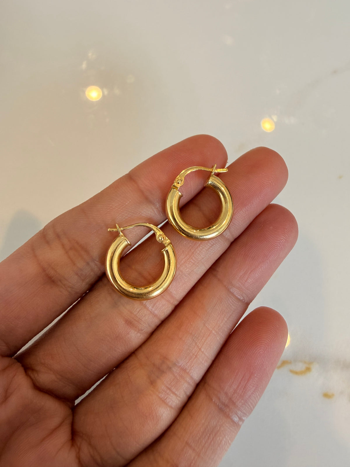 Small Statement Chunky  Hoops