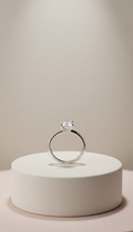 Platinum Solitaire Whisper Ring